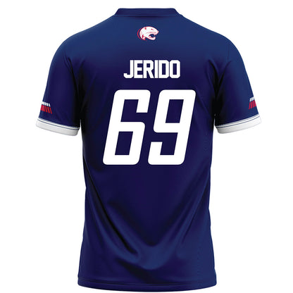 South Alabama - NCAA Football : Kenton Jerido - Blue Football Jersey