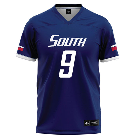 South Alabama - NCAA Football : Trent Singleton - Blue Football Jersey-0