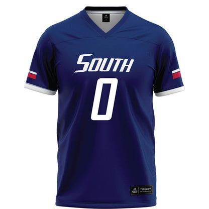 South Alabama - NCAA Football : Braylon Mcreynolds - Blue Football Jersey-0