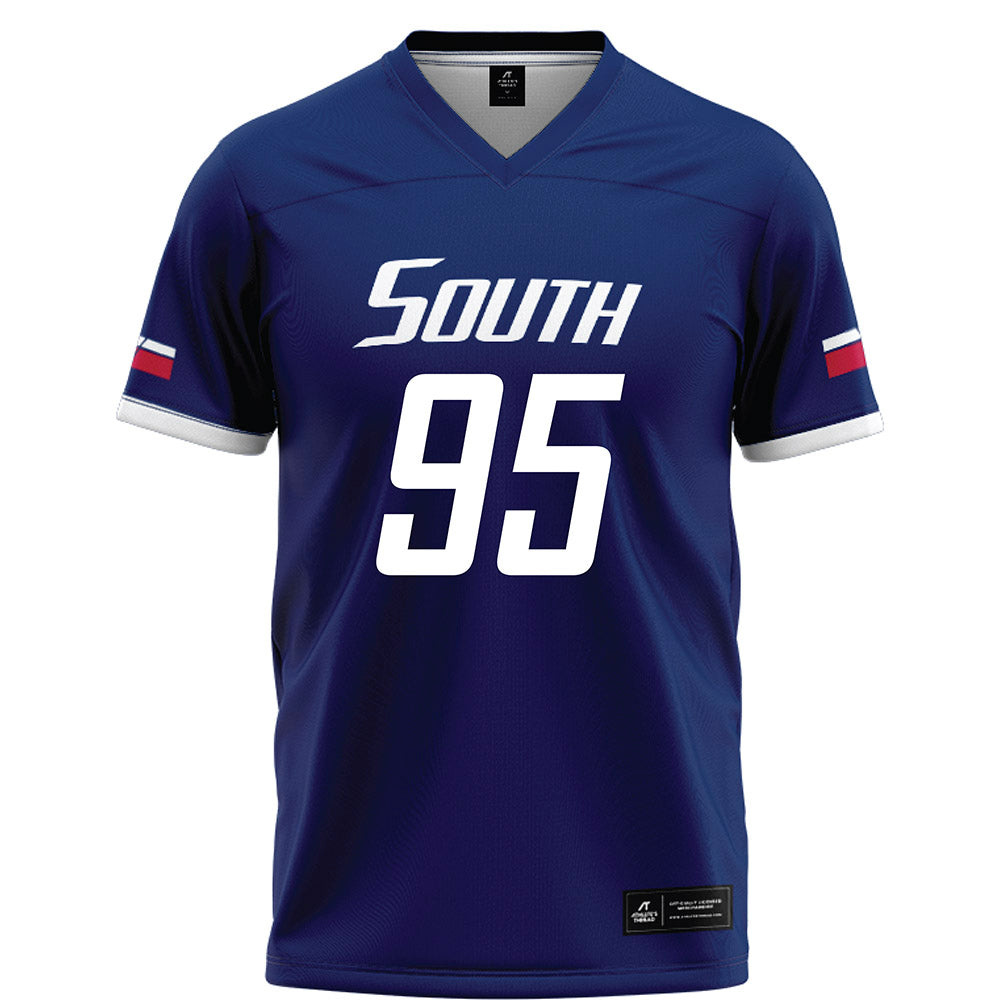 South Alabama - NCAA Football : Jalyn Durgan - Blue Football Jersey-0