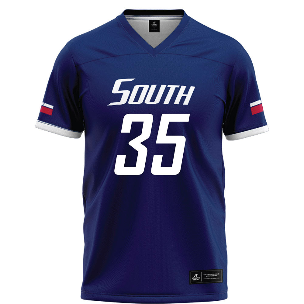 South Alabama - NCAA Football : Matthew Laseter - Blue Football Jersey-0