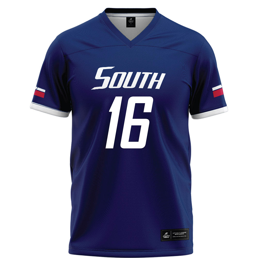 South Alabama - NCAA Football : Bubba Thompson - Blue Football Jersey-0
