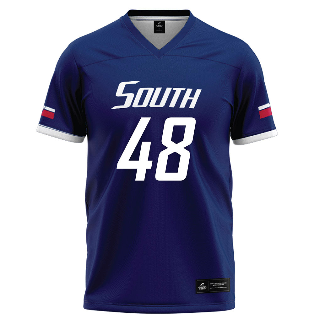 South Alabama - NCAA Football : Jordan Williams - Blue Football Jersey-0