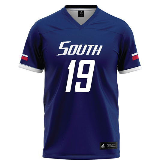 South Alabama - NCAA Football : Rodrecas Gibbs - Blue Football Jersey-0