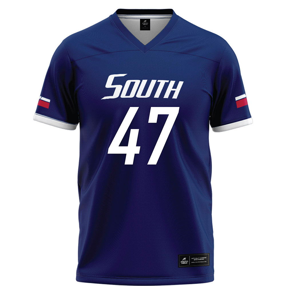 South Alabama - NCAA Football : Grant Rountree - Blue Football Jersey-0
