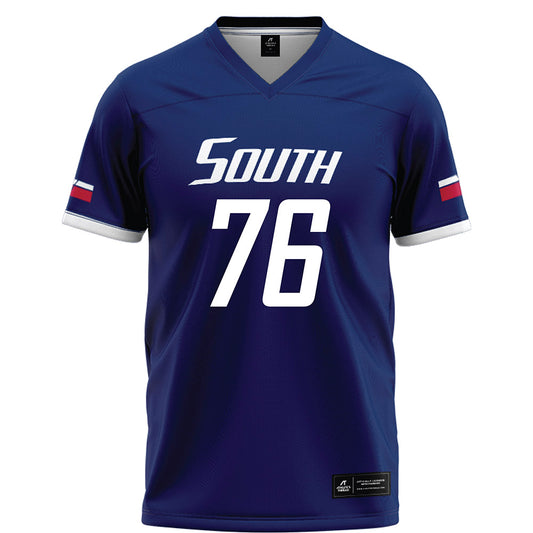 South Alabama - NCAA Football : Logan Joellenbeck - Blue Football Jersey-0