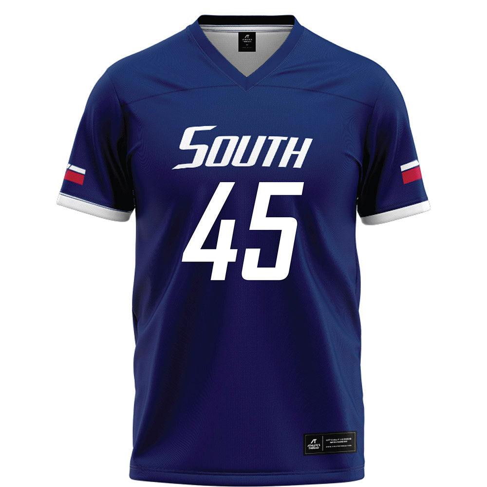 South Alabama - NCAA Football : Edward Smith IV - Blue Football Jersey-0