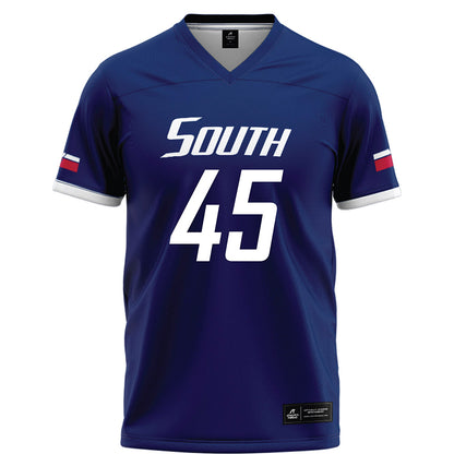 South Alabama - NCAA Football : Edward Smith IV - Blue Football Jersey-0