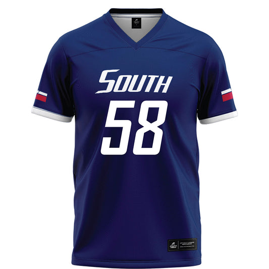 South Alabama - NCAA Football : Hayden Dozier - Blue Football Jersey-0