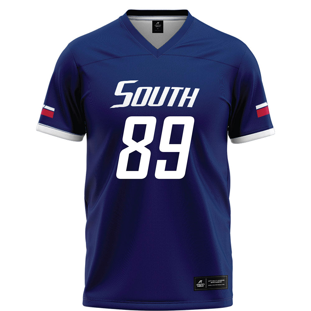 South Alabama - NCAA Football : Andrew Bench - Blue Football Jersey-0