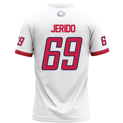 South Alabama - NCAA Football : Kenton Jerido - White Football Jersey-1