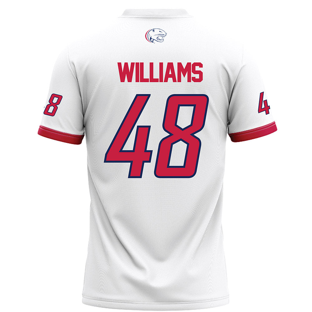 South Alabama - NCAA Football : Jordan Williams - White Football Jersey-1