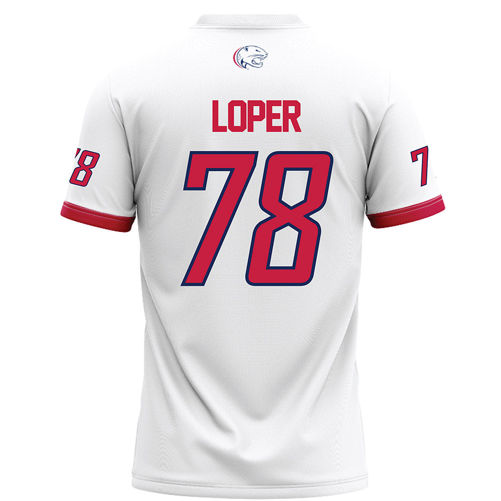 South Alabama - NCAA Football : Samuel Loper - White Football Jersey-1