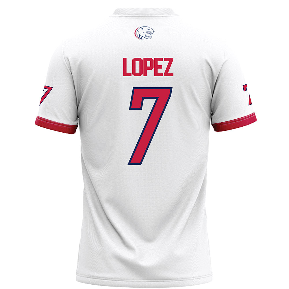 South Alabama - NCAA Football : Gio Lopez - White Football Jersey-1