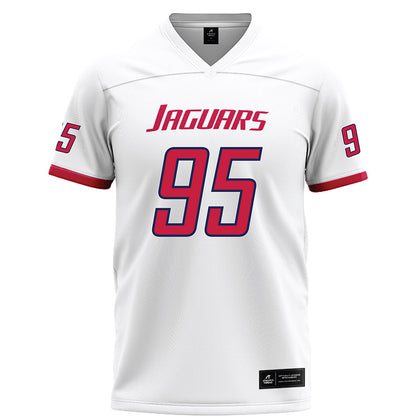 South Alabama - NCAA Football : Jalyn Durgan - White Football Jersey-0