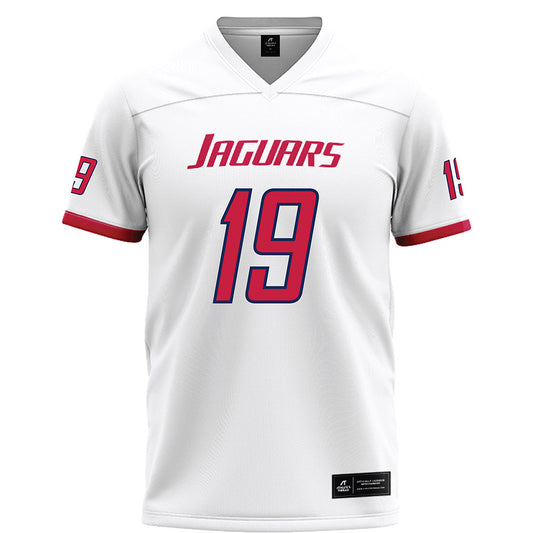 South Alabama - NCAA Football : Rodrecas Gibbs - White Football Jersey-0
