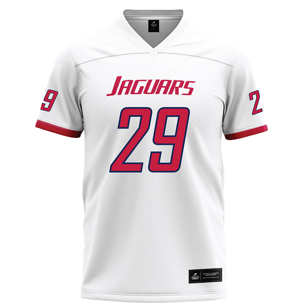 South Alabama - NCAA Football : Kaleb Jackson - White Football Jersey-0