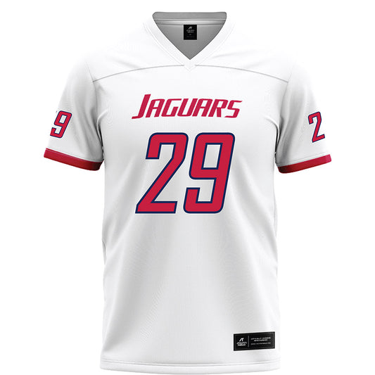South Alabama - NCAA Football : Kaleb Jackson - White Football Jersey-0