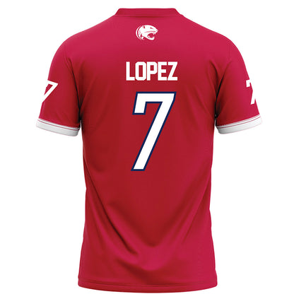 South Alabama - NCAA Football : Gio Lopez - Red Football Jersey-1