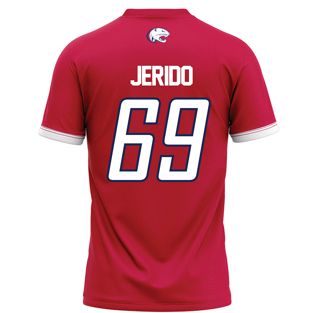 South Alabama - NCAA Football : Kenton Jerido - Red Football Jersey