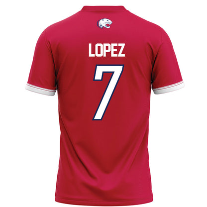 South Alabama - NCAA Football : Gio Lopez - Red Football Jersey