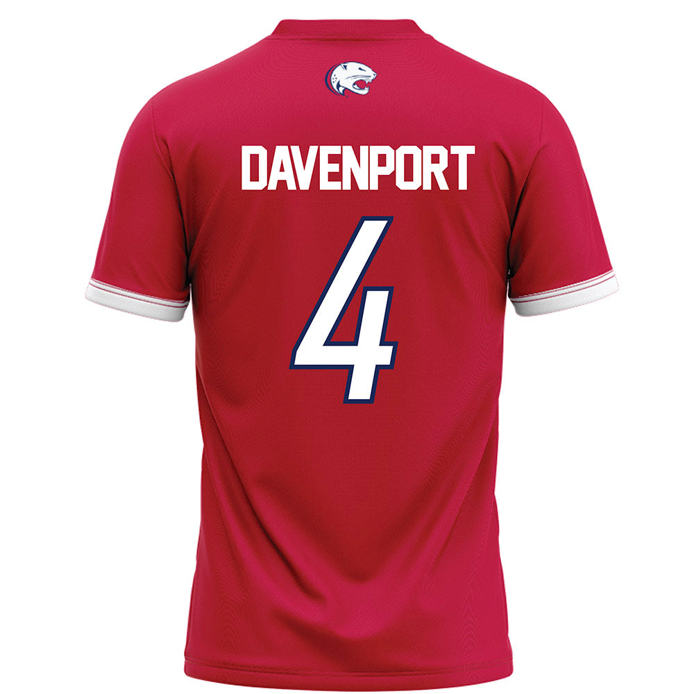 South Alabama - NCAA Football : Bishop Davenport - Red Football Jersey