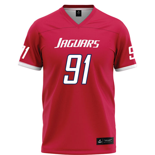 South Alabama - NCAA Football : Nathan Jennings - Red Football Jersey-0
