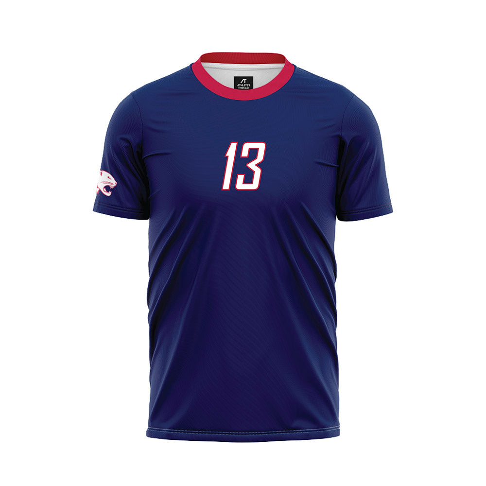 South Alabama - NCAA Women's Soccer : Peyton Kempton - Blue Soccer Jersey