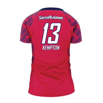 South Alabama - NCAA Women's Soccer : Peyton Kempton - Red Volleyball Jersey