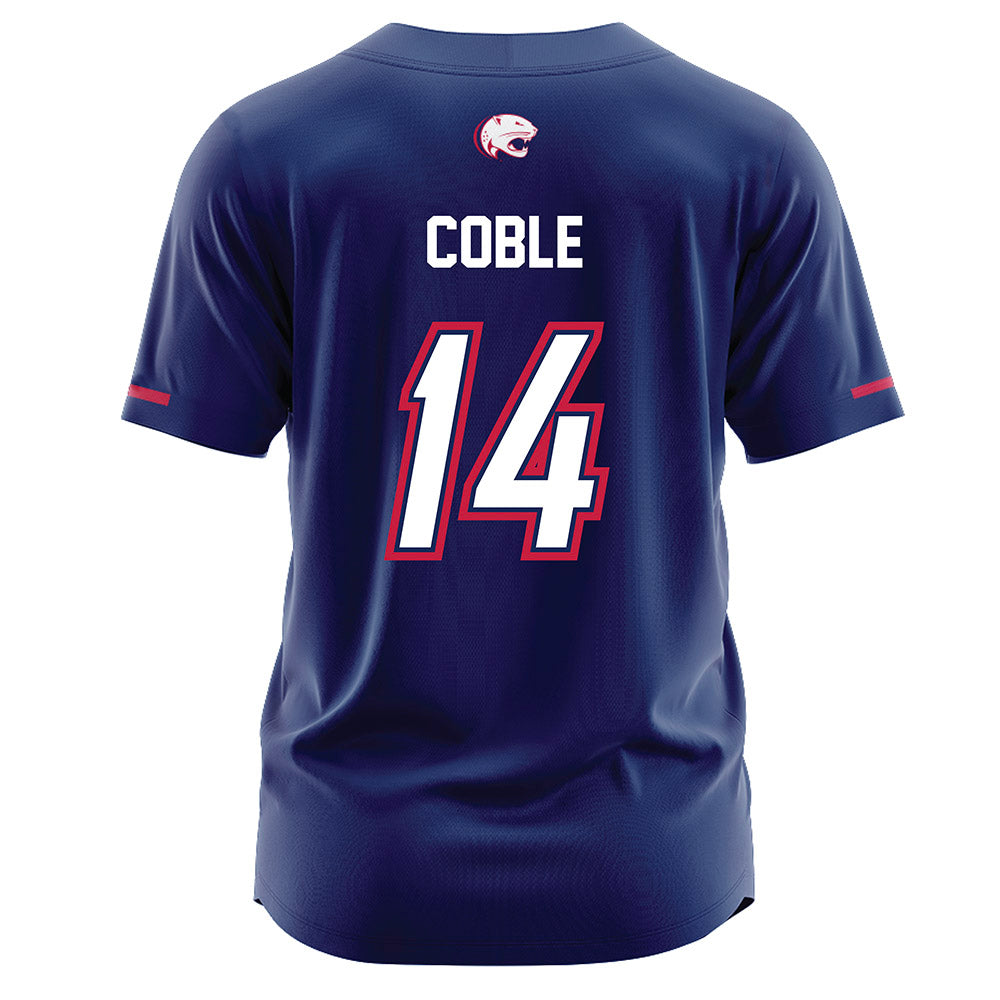 South Alabama - NCAA Softball : Ashleia Coble - Blue Jersey-1