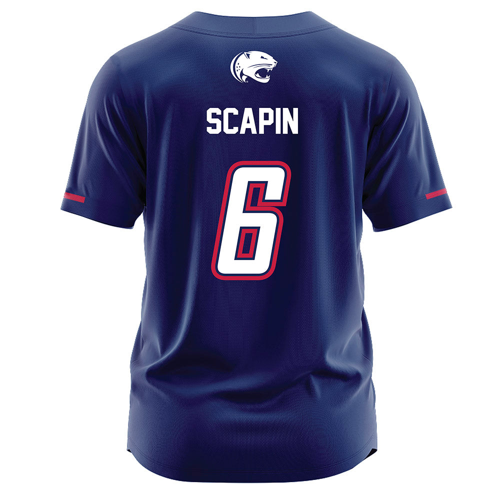 South Alabama - NCAA Softball : Sydney Scapin - Blue Jersey-1