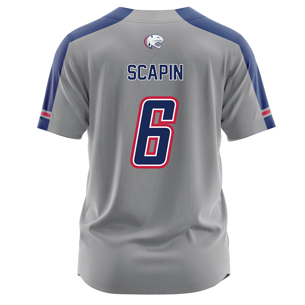  - NCAA Softball : Sydney Scapin - Grey Jersey-1