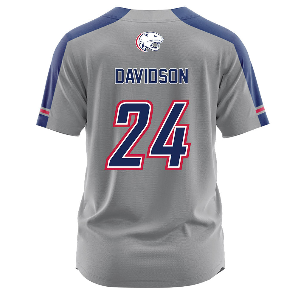 South Alabama - NCAA Softball : Megan Davidson - Grey Jersey-1