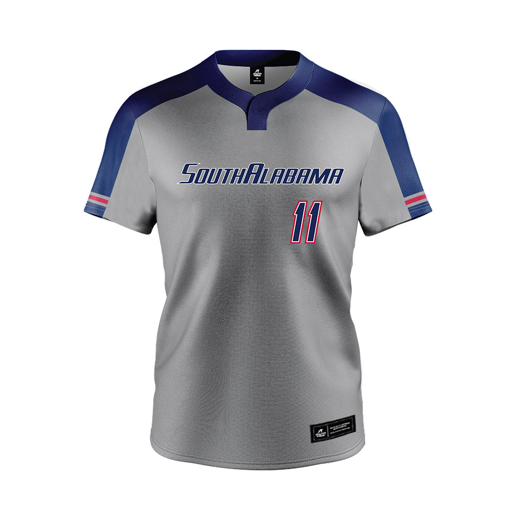 South Alabama - NCAA Softball : Caitlyn Gavin - Grey Jersey-0