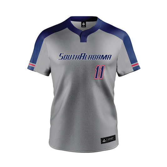 South Alabama - NCAA Softball : Caitlyn Gavin - Grey Jersey-0