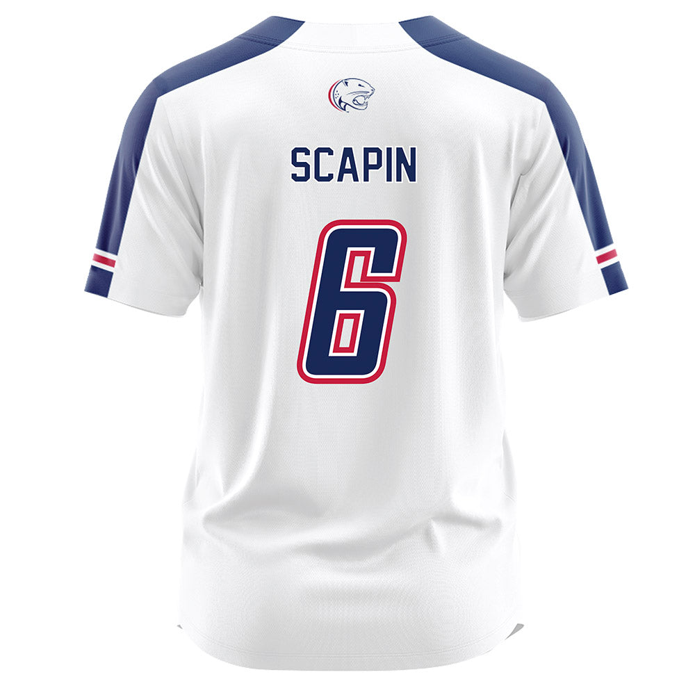  - NCAA Softball : Sydney Scapin - White Jersey-1