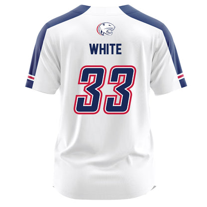 South Alabama - NCAA Softball : Amity White - White Jersey-1