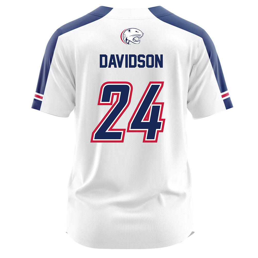 South Alabama - NCAA Softball : Megan Davidson - White Jersey-1