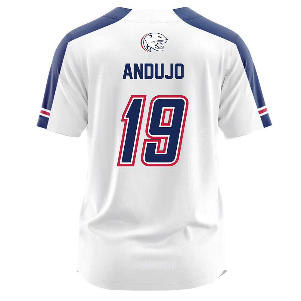 South Alabama - NCAA Softball : Frankie Andujo - White Jersey-1