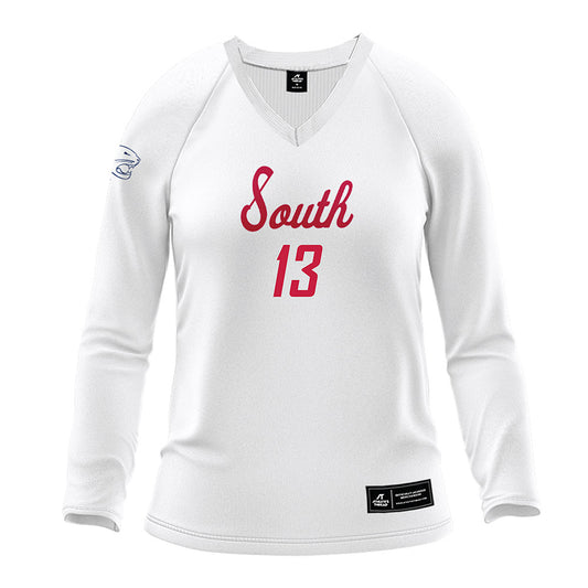 South Alabama - NCAA Women's Volleyball : Bri Wilson - White Volleyball Jersey-0