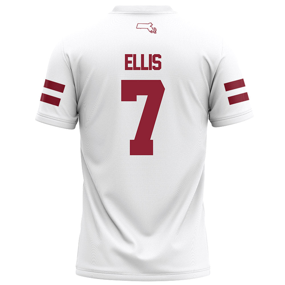 UMass - NCAA Football : Lake Ellis - White Football Jersey