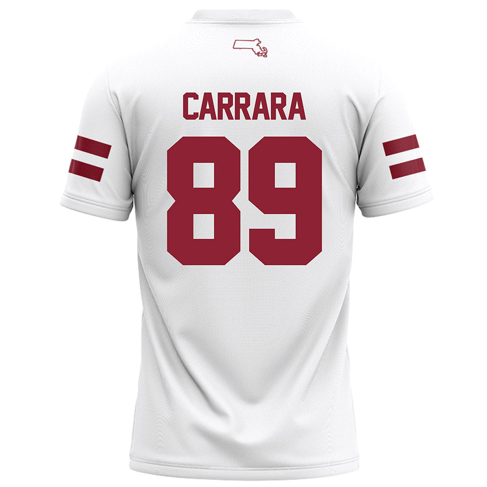 UMass - NCAA Football : Joe Carrara - White Football Jersey