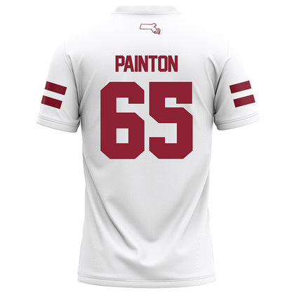 UMass - NCAA Football : Luke Painton - White Football Jersey