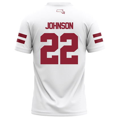 UMass - NCAA Football : Gerrell Johnson - White Football Jersey