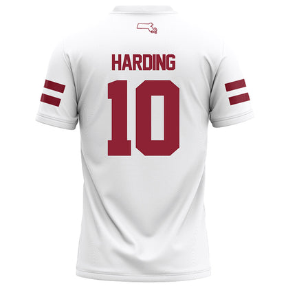 UMass - NCAA Football : TY Harding - White Football Jersey