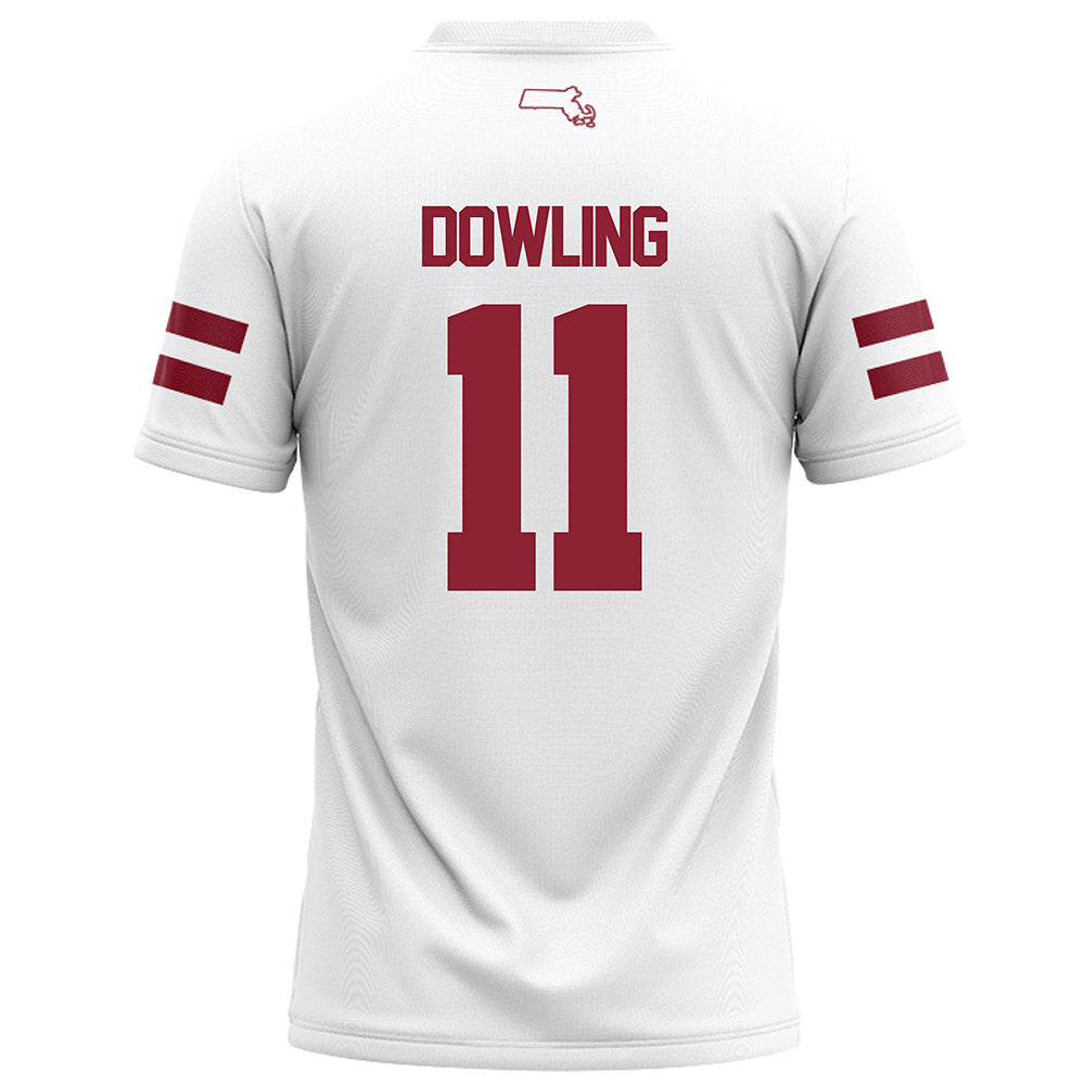 UMass - NCAA Football : Max Dowling - White Football Jersey-1