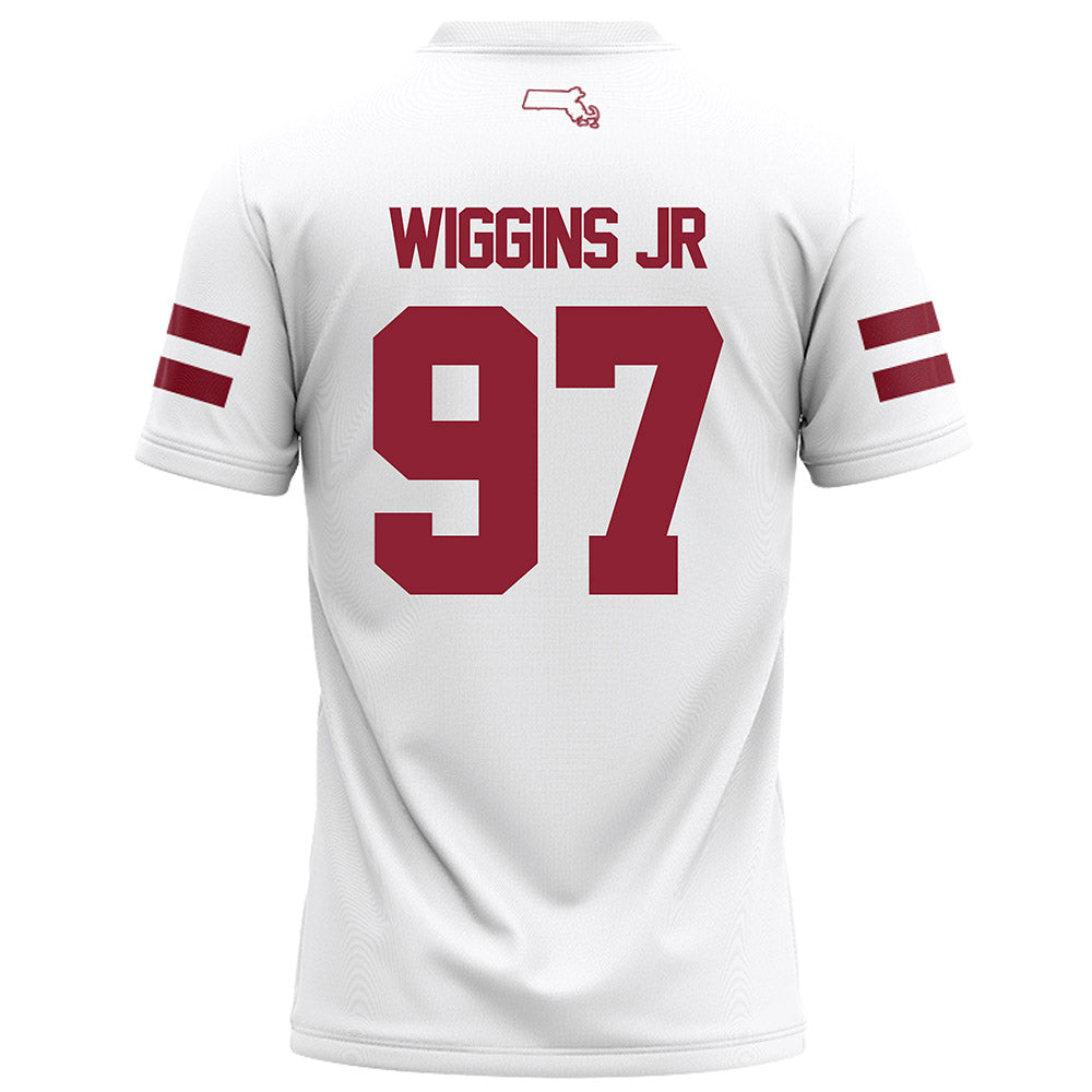 UMass - NCAA Football : Jermaine Wiggins Jr - White Football Jersey
