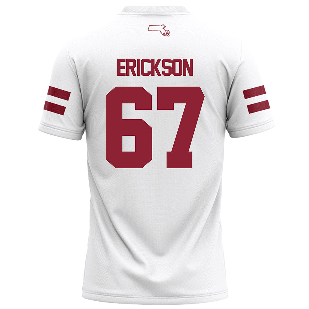 UMass - NCAA Football : Cole Erickson - White Football Jersey