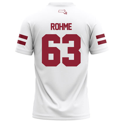 UMass - NCAA Football : Brayden Rohme - White Football Jersey