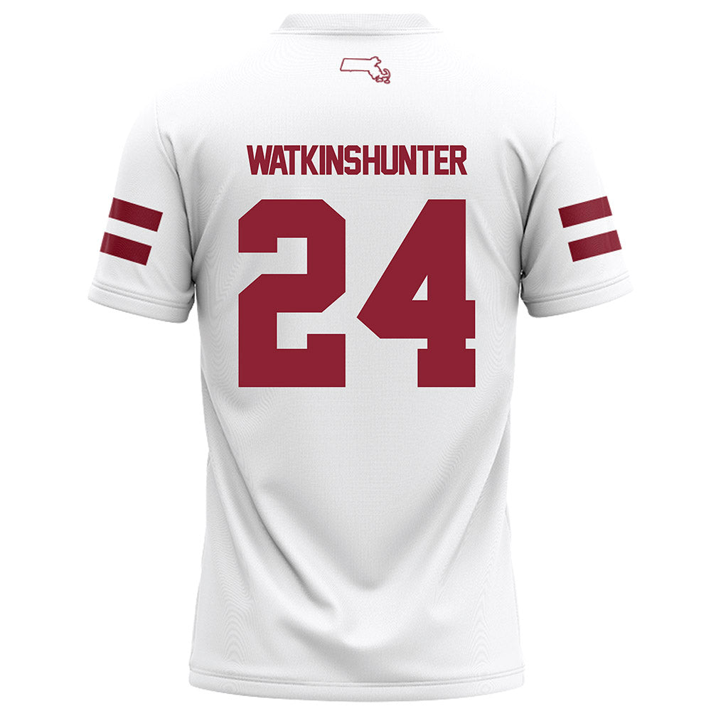 UMass - NCAA Football : Kamren Watkins-Hunter - White Football Jersey